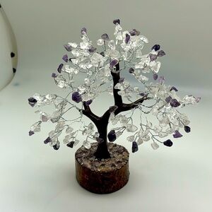 Genuine, amethyst and crystals tree of life